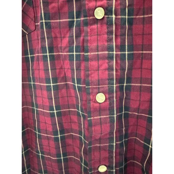 ELY Cattleman Men XXL  Red Plaid  Pearl Snap Long Sleeve Button Shirt Western - Picture 3 of 6